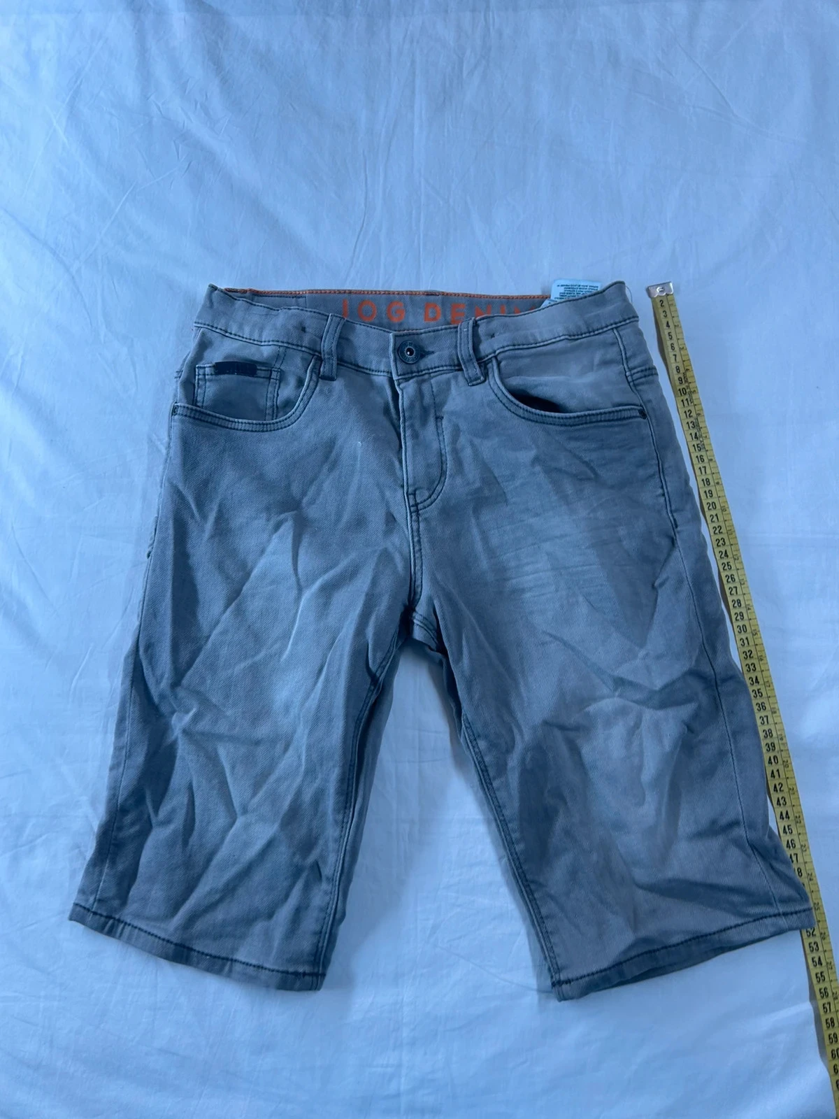 Short en jean gris jog denim